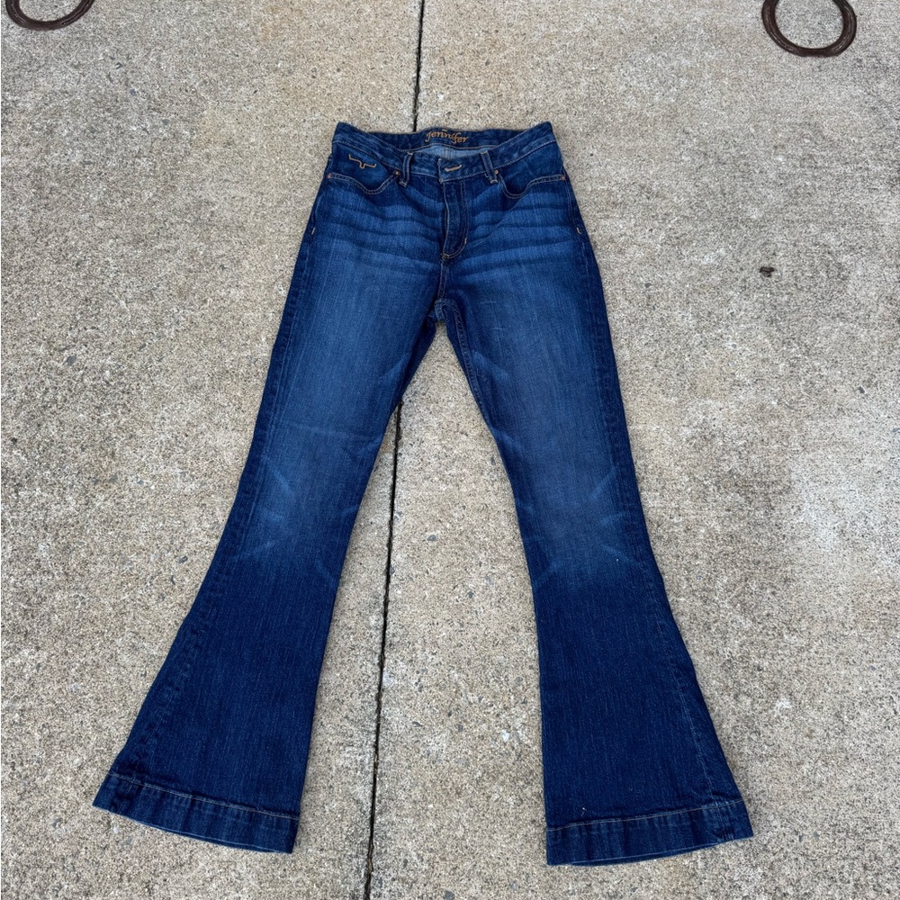Kimes Jennifer Ultra high rise. Super wide Flare Wide Leg Jeans. 4x34.